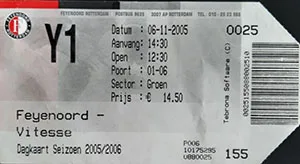 Toegangskaart Feyenoord – Vitesse