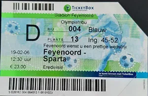 Toegangskaart Feyenoord – Sparta Rotterdam