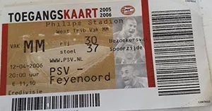 Toegangskaart PSV – Feyenoord