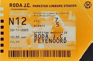 Toegangskaart Roda JC – Feyenoord