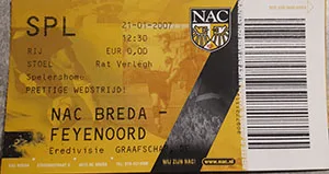 Toegangskaart NAC Breda – Feyenoord