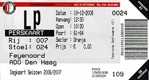 Toegangskaart Feyenoord – ADO Den Haag