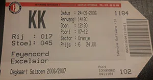 Toegangskaart Feyenoord – Excelsior