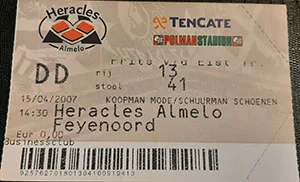 Toegangskaart Heracles Almelo – Feyenoord