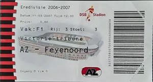 Toegangskaart AZ – Feyenoord