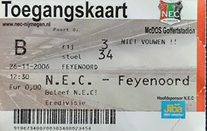 Toegangskaart SC NEC – Feyenoord