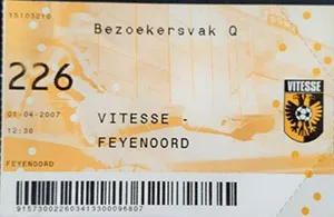 Toegangskaart Vitesse – Feyenoord
