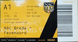 Toegangskaart NAC Breda – Feyenoord