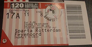 Toegangskaart Sparta Rotterdam – Feyenoord