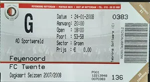 Toegangskaart Feyenoord – FC Twente