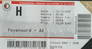 Toegangskaart Feyenoord – AZ