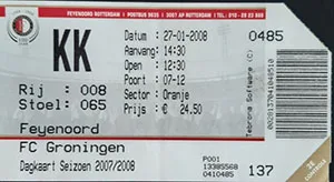 Toegangskaart Feyenoord – FC Groningen
