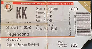 Toegangskaart Feyenoord – SC NEC