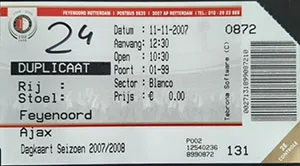 Toegangskaart Feyenoord – AFC Ajax