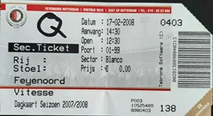Toegangskaart Feyenoord – Vitesse