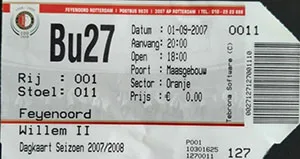 Toegangskaart Feyenoord – Willem II