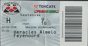 Toegangskaart Heracles Almelo – Feyenoord