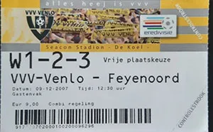 Toegangskaart VVV Venlo – Feyenoord