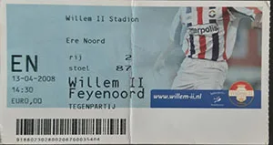 Toegangskaart Willem II – Feyenoord