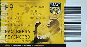 Toegangskaart NAC Breda – Feyenoord