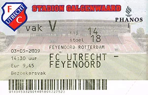 Toegangskaart FC Utrecht – Feyenoord