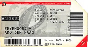 Toegangskaart Feyenoord – ADO Den Haag