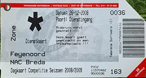 Toegangskaart Feyenoord – NAC Breda