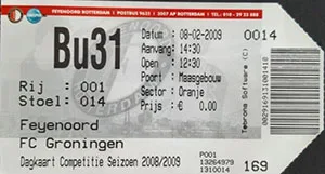 Toegangskaart Feyenoord – FC Groningen