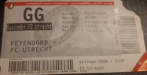 Toegangskaart Feyenoord – FC Utrecht