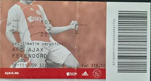Toegangskaart AFC Ajax – Feyenoord