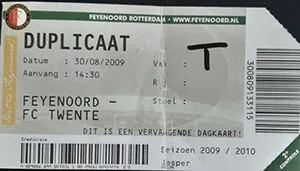 Toegangskaart Feyenoord – FC Twente