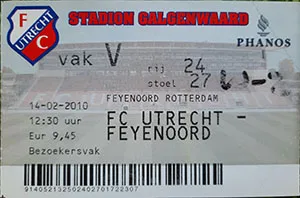 Toegangskaart FC Utrecht – Feyenoord