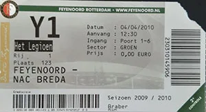 Toegangskaart Feyenoord – NAC Breda