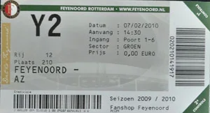 Toegangskaart Feyenoord – AZ