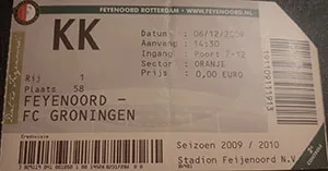 Toegangskaart Feyenoord – FC Groningen