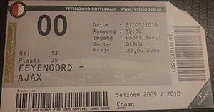 Toegangskaart Feyenoord – AFC Ajax