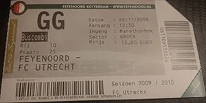 Toegangskaart Feyenoord – FC Utrecht