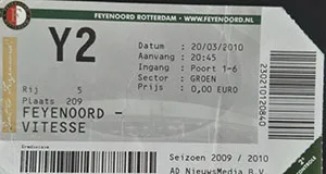 Toegangskaart Feyenoord – Vitesse