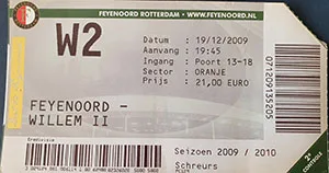 Toegangskaart Feyenoord – Willem II