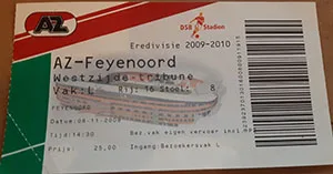 Toegangskaart AZ – Feyenoord
