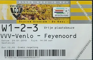 Toegangskaart VVV Venlo – Feyenoord