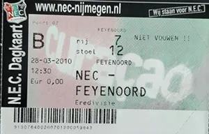 Toegangskaart SC NEC – Feyenoord