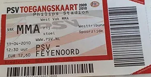 Toegangskaart PSV – Feyenoord
