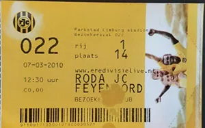 Toegangskaart Roda JC – Feyenoord