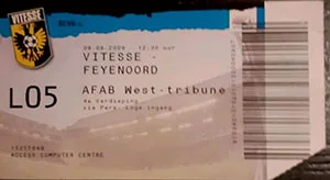 Toegangskaart Vitesse – Feyenoord