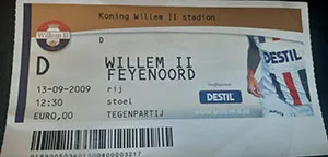 Toegangskaart Willem II – Feyenoord