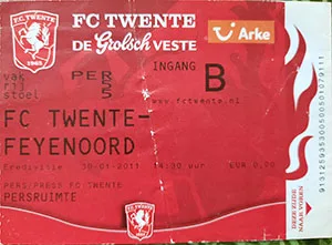 Toegangskaart FC Twente – Feyenoord