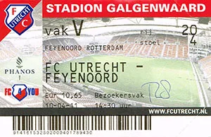 Toegangskaart FC Utrecht – Feyenoord