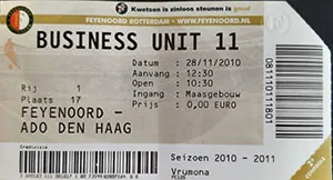 Toegangskaart Feyenoord – ADO Den Haag