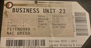 Toegangskaart Feyenoord – NAC Breda